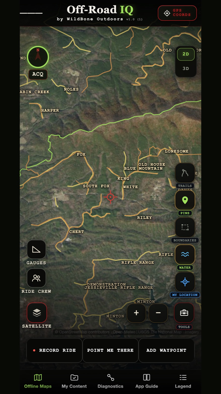 Off-Road IQ: forest roads and trails over satellite imagery